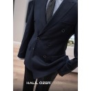 Lacivert Kruvaze Takım Elbise