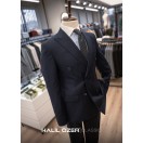 Lacivert Kruvaze Takım Elbise