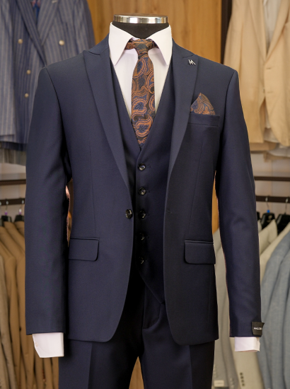 Yün Yelekli Takım Lacivert