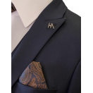 Yün Yelekli Lacivert Slim Fit Erkek Takım Elbise