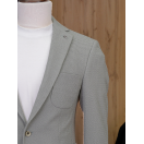 Örme Astarsız Açık Yeşil Slim Fit Erkek Ceket