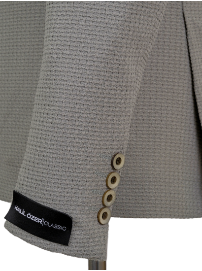 Örme Astarsız Tek Ceket Açık Yeşil 