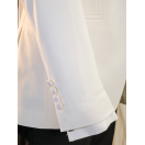 Kırlangıç Yaka Beyaz Slim Fit Erkek Smokin Damatlık