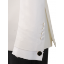 Kırlangıç Yaka Beyaz Slim Fit Erkek Smokin Damatlık