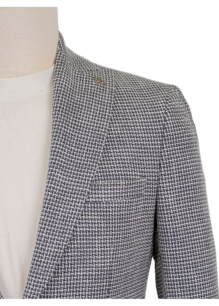 Kombinli Kruvaze Yeşil-Bej Slim Fit Erkek Takım Elbise