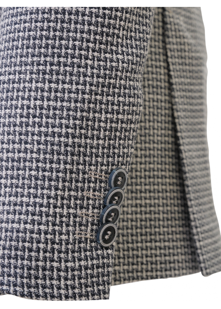 Kombinli Kruvaze Yeşil-Bej Slim Fit Erkek Takım Elbise