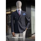 Lacivert Kruvaze Blazer Ceket