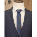 Kruvaze Lacivert Slim Fit Erkek Takım Elbise