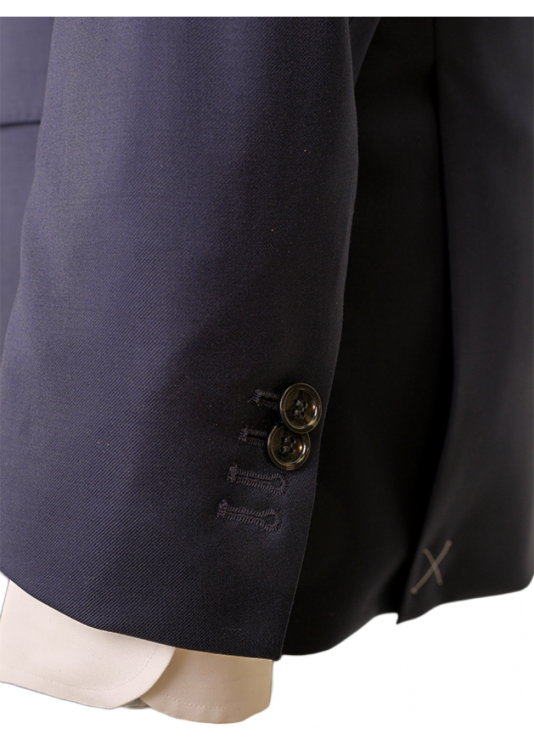 Kruvaze Lacivert Slim Fit Erkek Takım Elbise