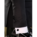 Siyah Sabit Şal Yaka Slim Fit Erkek Smokin Takım Elbise