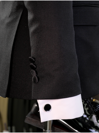 SİM DETAYLI DOKUMA KUMAŞ SMOKİN